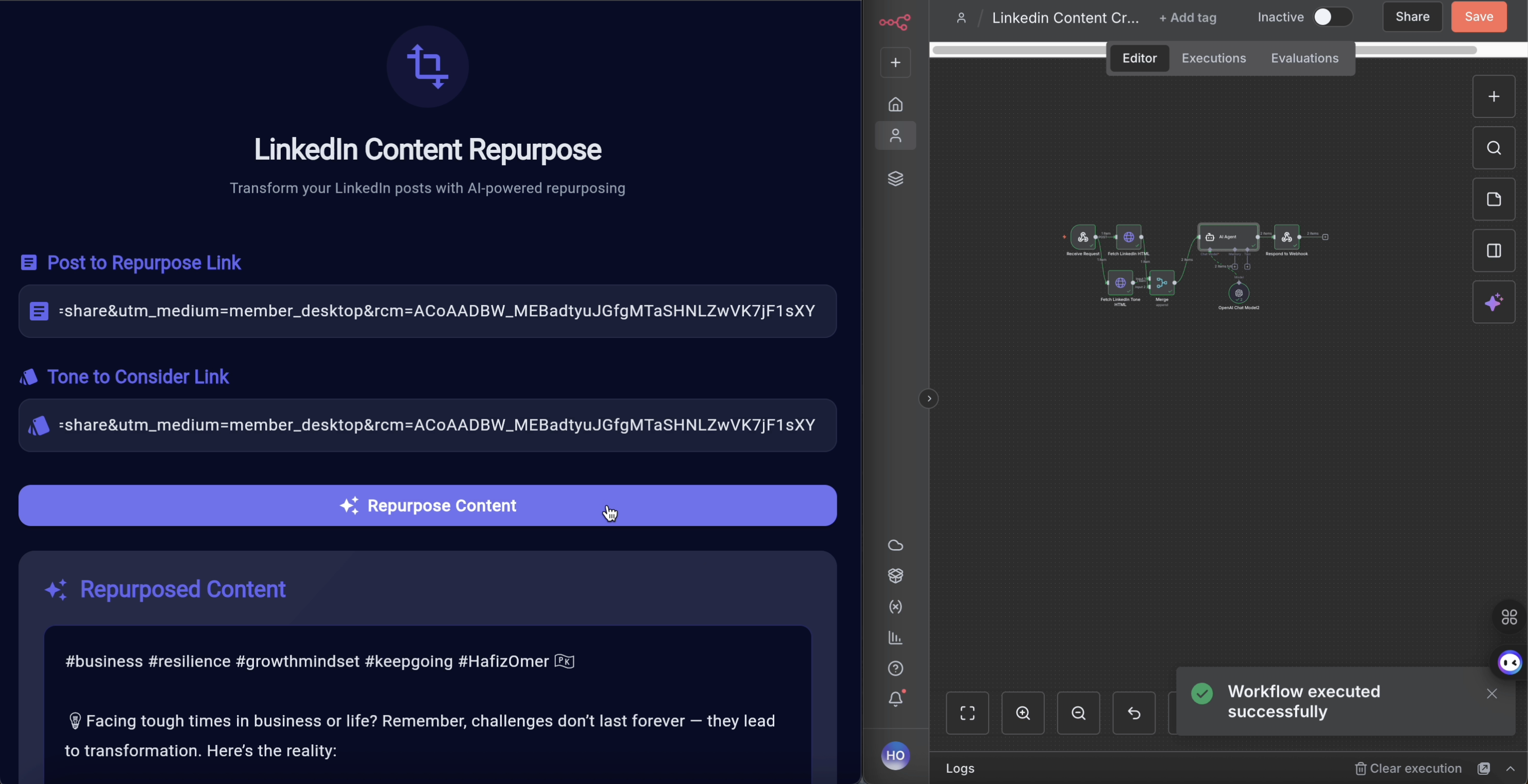 Linkedin Content Repurpose